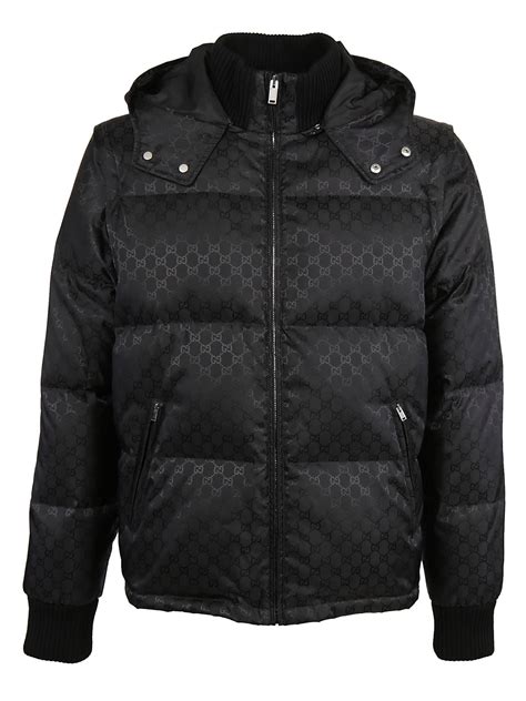 gg jacquard padded jacket.